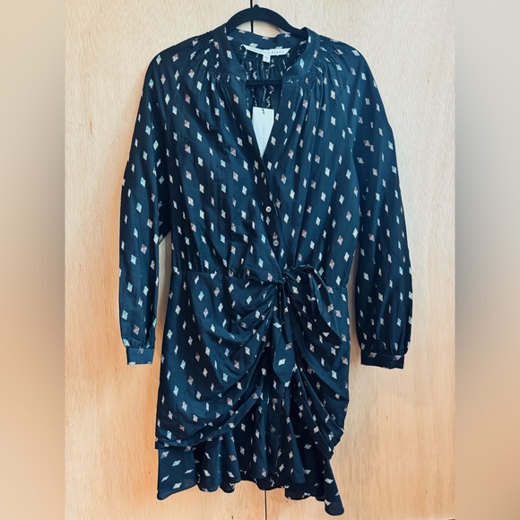 NWT Veronica Beard Alia dress size 6 black with colorful metallic party dress - Picture 4 of 14